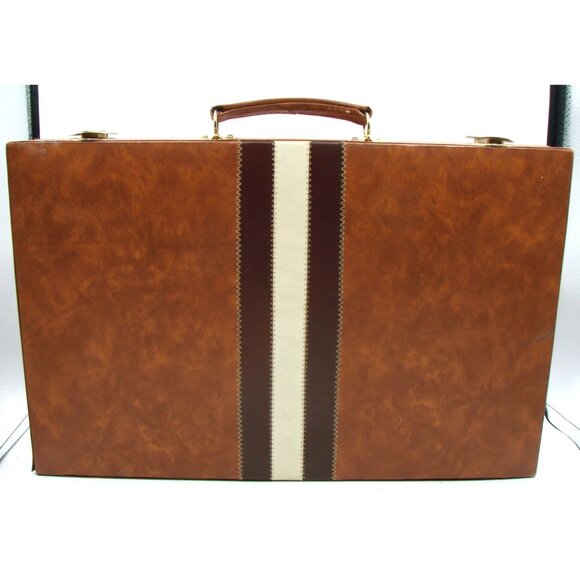 Leather Felt Backgammon Game Storage Case No Pieces Parts Replacement Collection - Picture 4 of 12